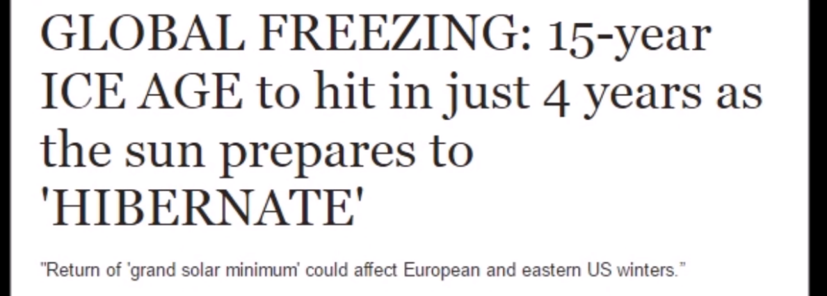 Mini Ice Age by 2021 not 2024, Every Continent Will be Affected