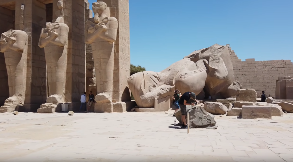 Huge Statues Near Luxor In Egypt: Show Signs Of Cataclysmic Damage