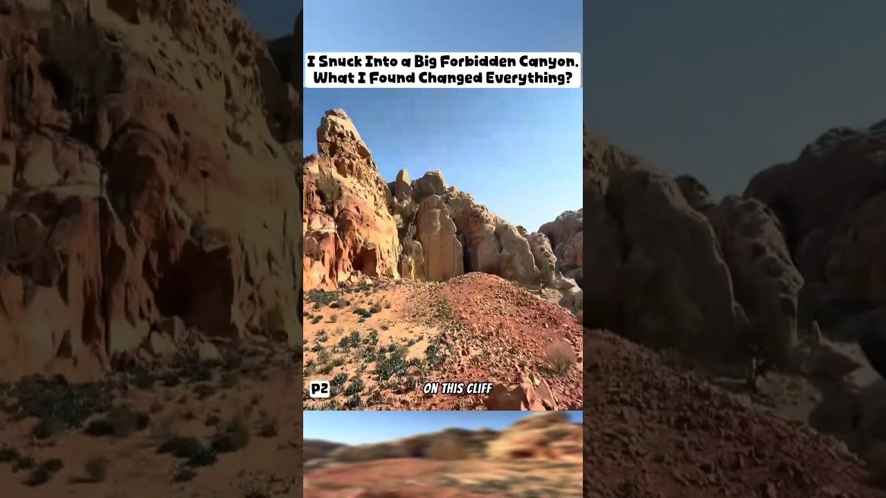 I Snuck Into a Big Forbidden Canyon.What I Found Changed Everything? #canyon #exploring #discover